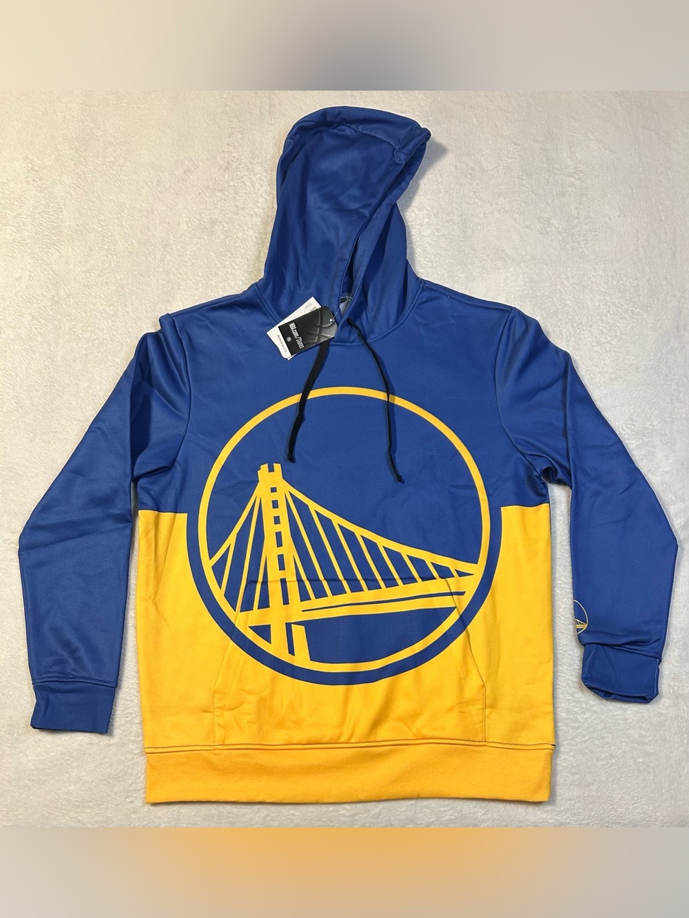 NBA Blue and Yellow Golden State Warriors Pullover Hoodie